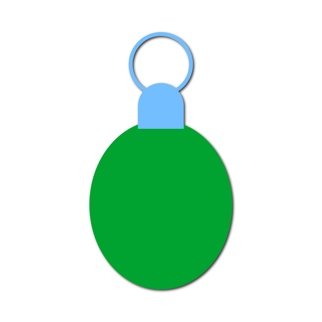 Ornament Gift Tag SVG PNG Template - Shape 4