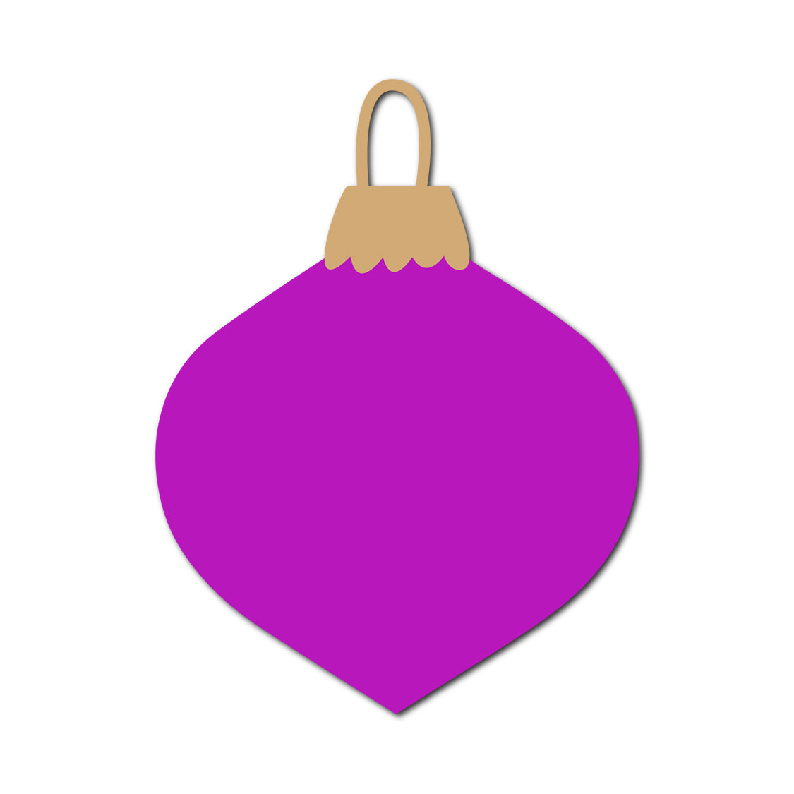 Ornament Gift Tag SVG PNG Template - Shape 34