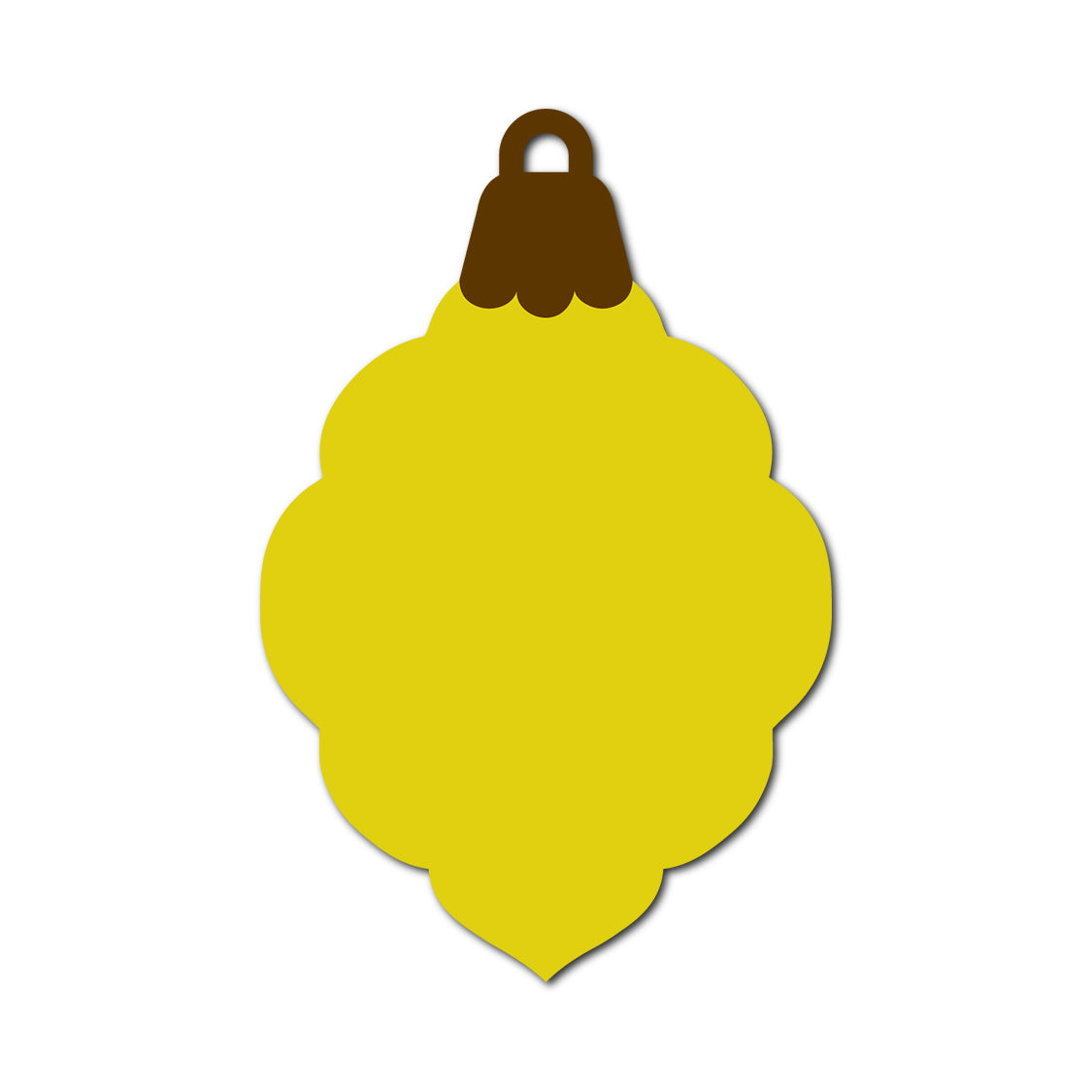Ornament Gift Tag SVG PNG Template - Shape 37
