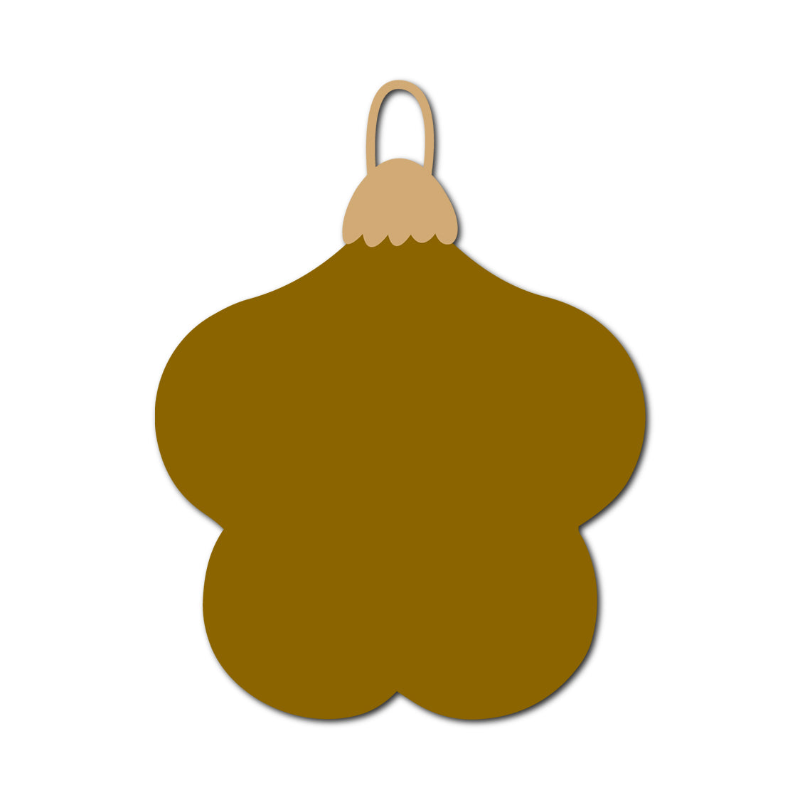 Ornament Gift Tag SVG PNG Template - Shape 42