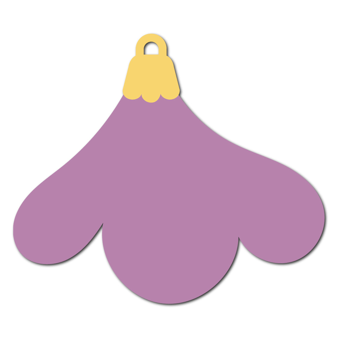 Ornament Gift Tag SVG PNG Template - Shape 58