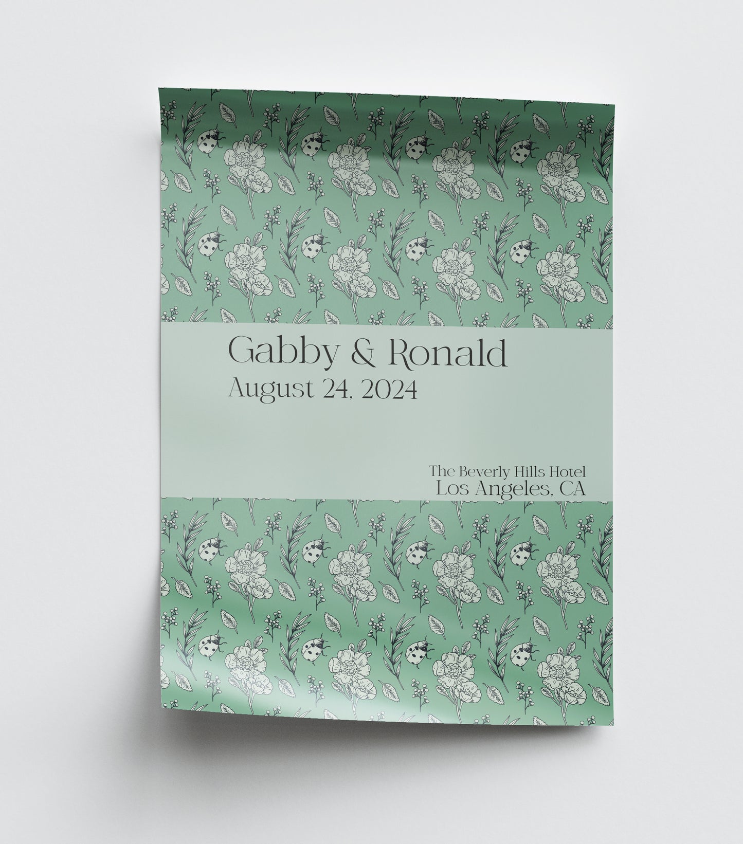Premium Glossy Personalized Wedding Posters | Fully Custom Print