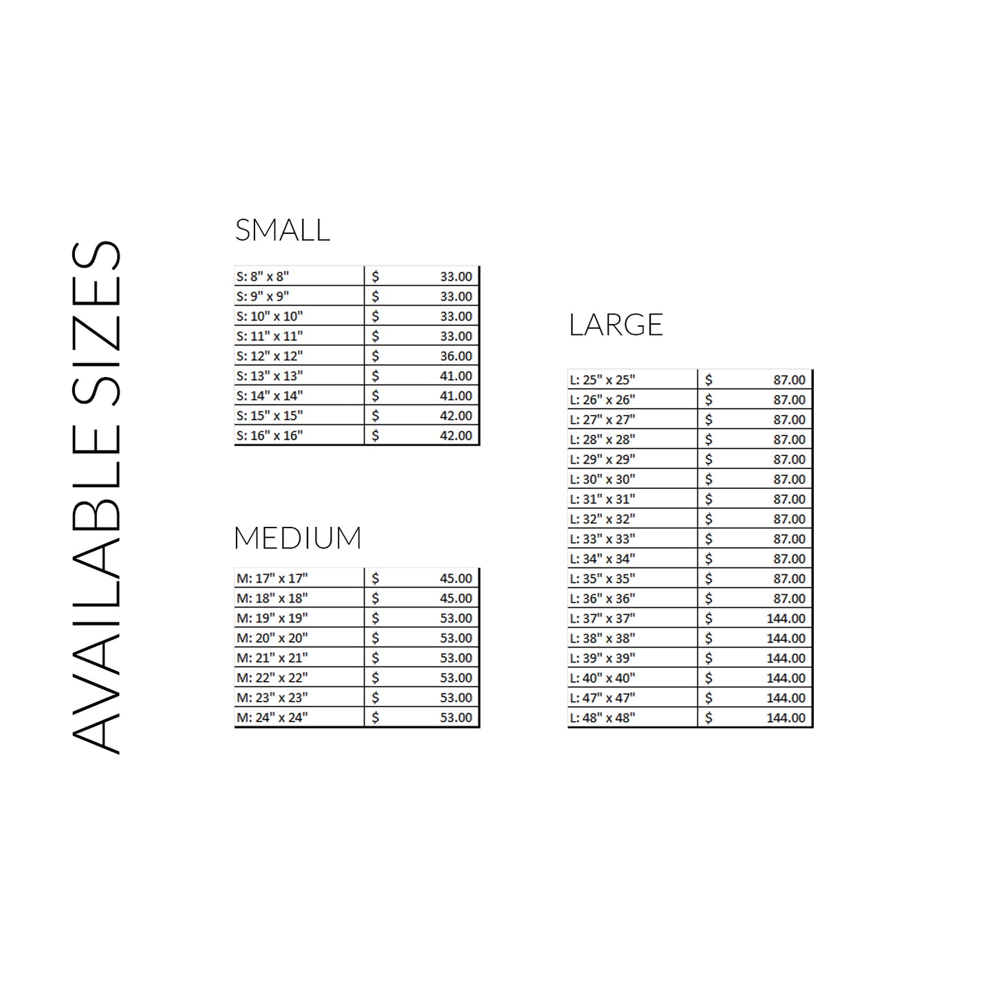 Custom Square Foam Board Signs