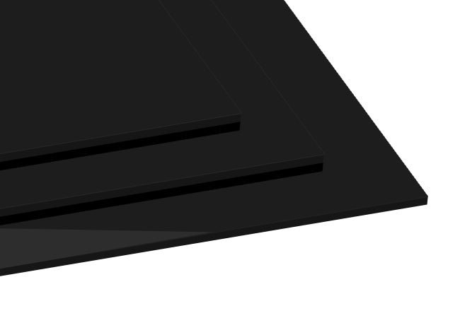 Personalized Acrylic Signs | White Ink on Black Acrylic | Rectangle Shape