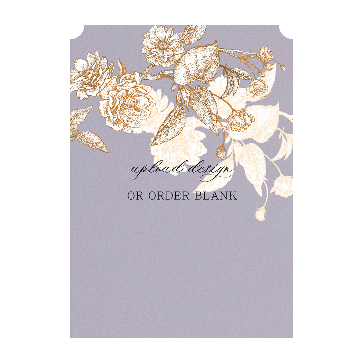 Custom Wedding Prints on Diecut Shaped Cardstock | Simple Shape