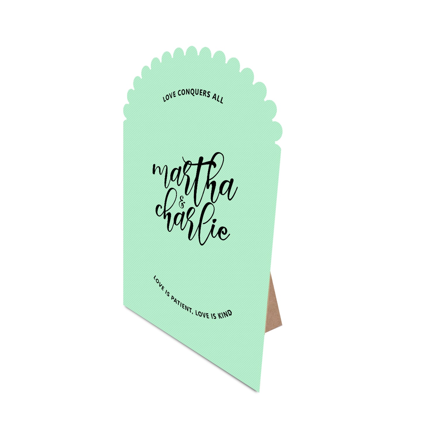 Table Signage with Stick-on Easel Template - Shape 14