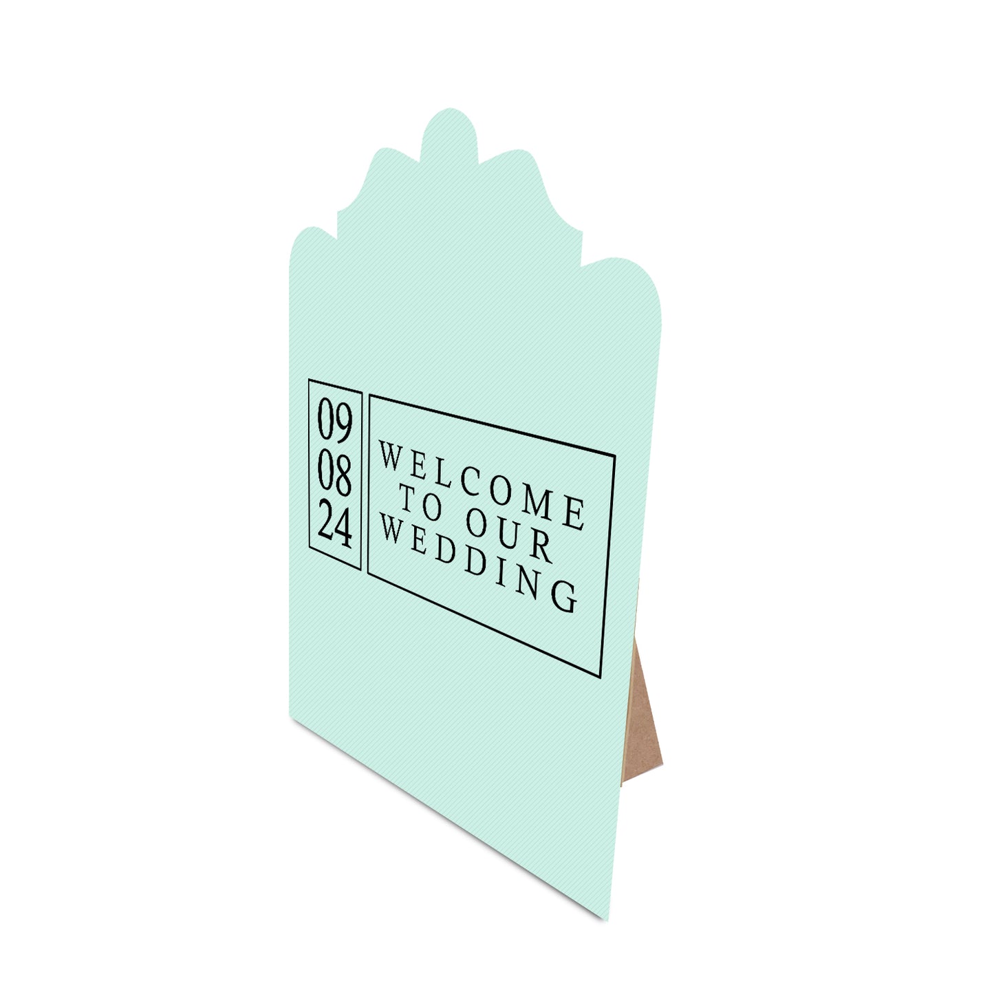 Table Signage with Stick-on Easel Template - Shape 22