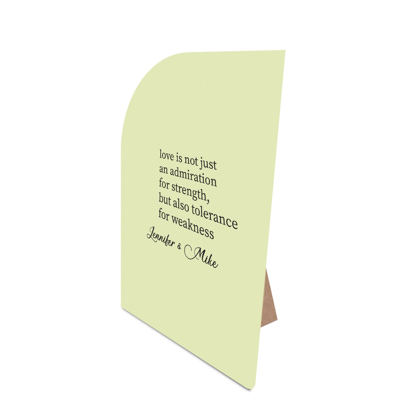 Table Signage with Stick-on Easel Template - Shape 4