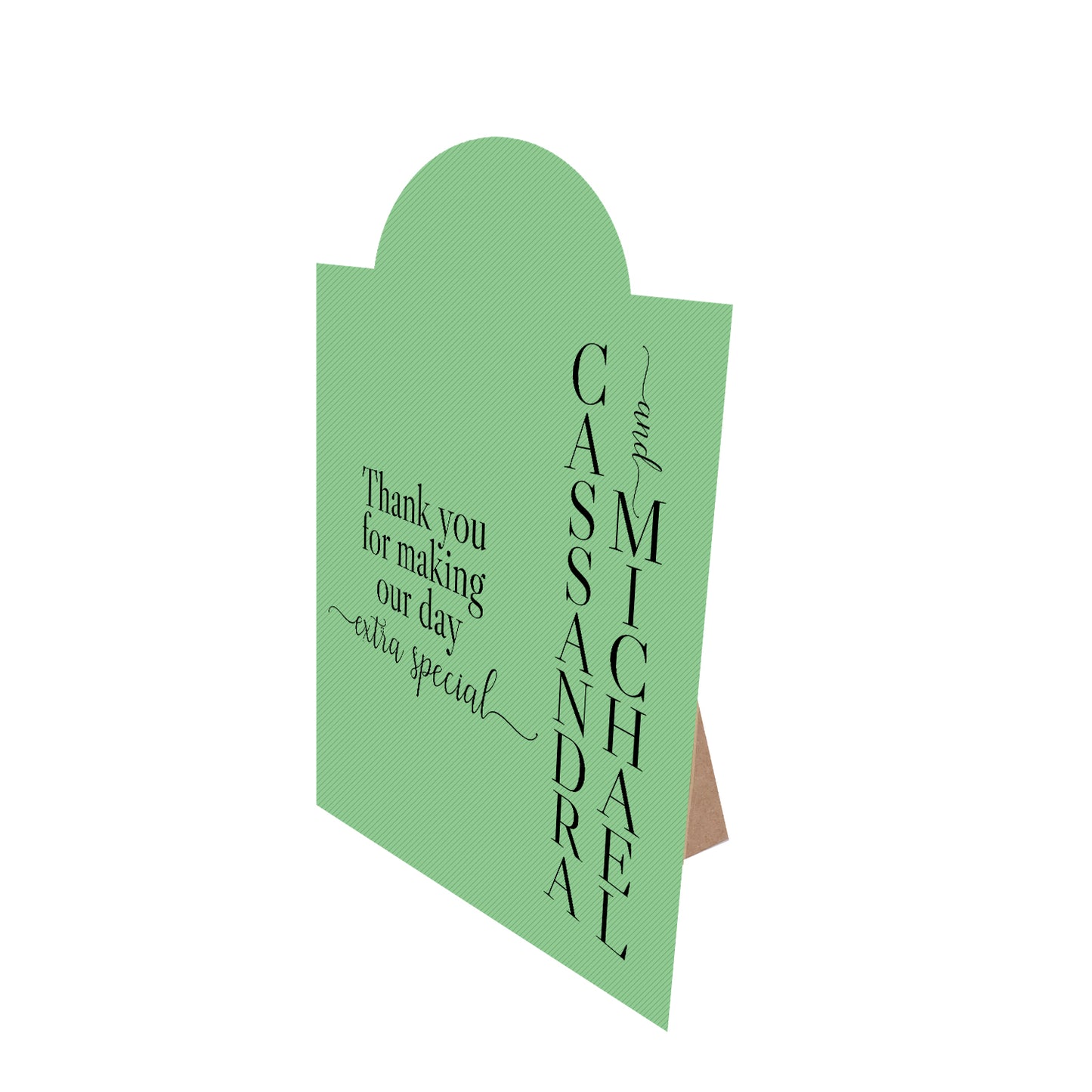 Table Signage with Stick-on Easel Template - Shape 8