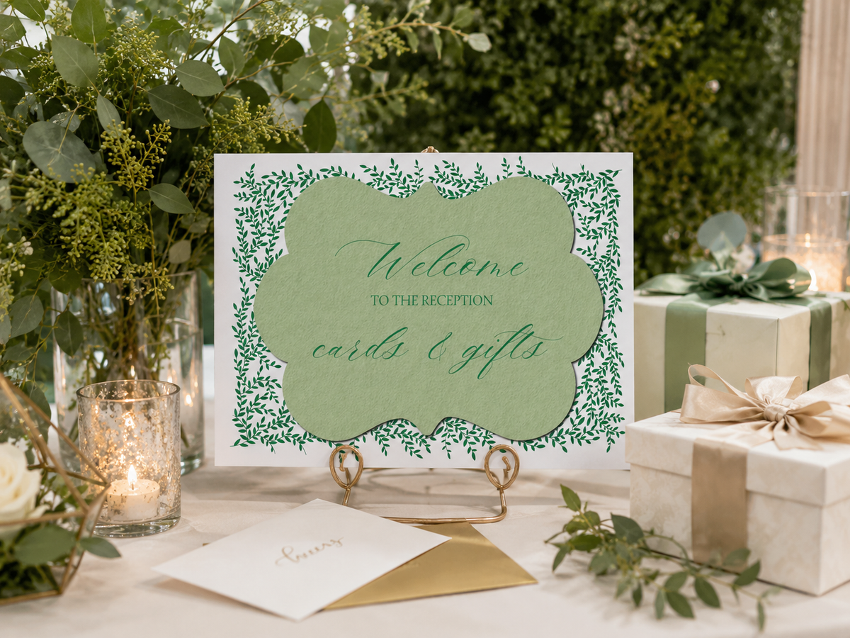 PRINT & CUT TEMPLATES: Greenery Wedding Stationery