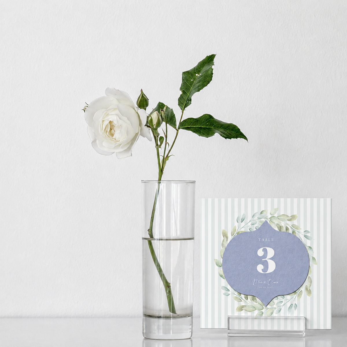 PRINT & CUT TEMPLATES: Two-Layer Leaf Wreath Card