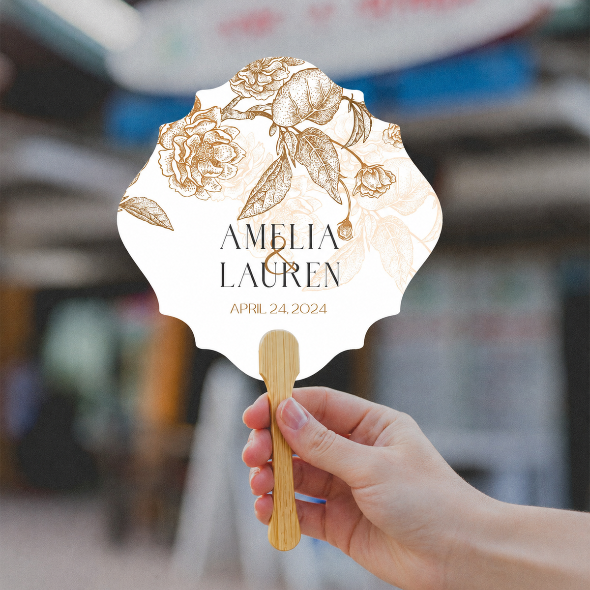 CUT TEMPLATES: Wedding Paddle Fans