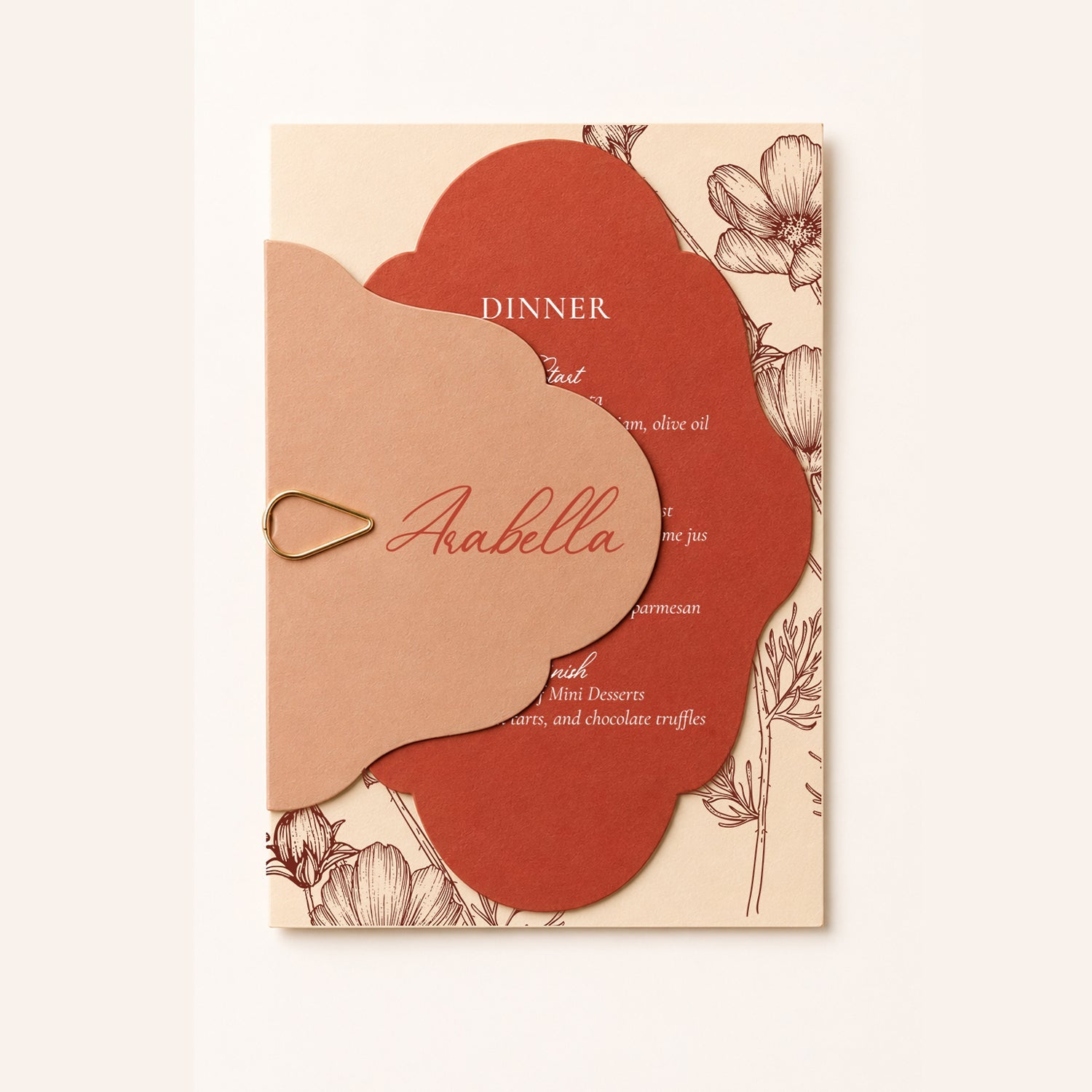 CUT TEMPLATES: 3-Layer Modern Wedding Stationery Set