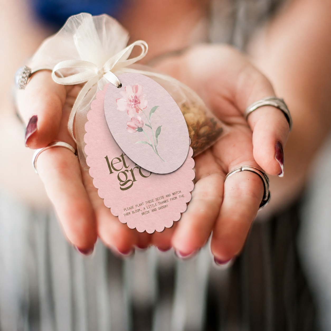 TEMPLATES: Fun and Floral Layered Favor Tags