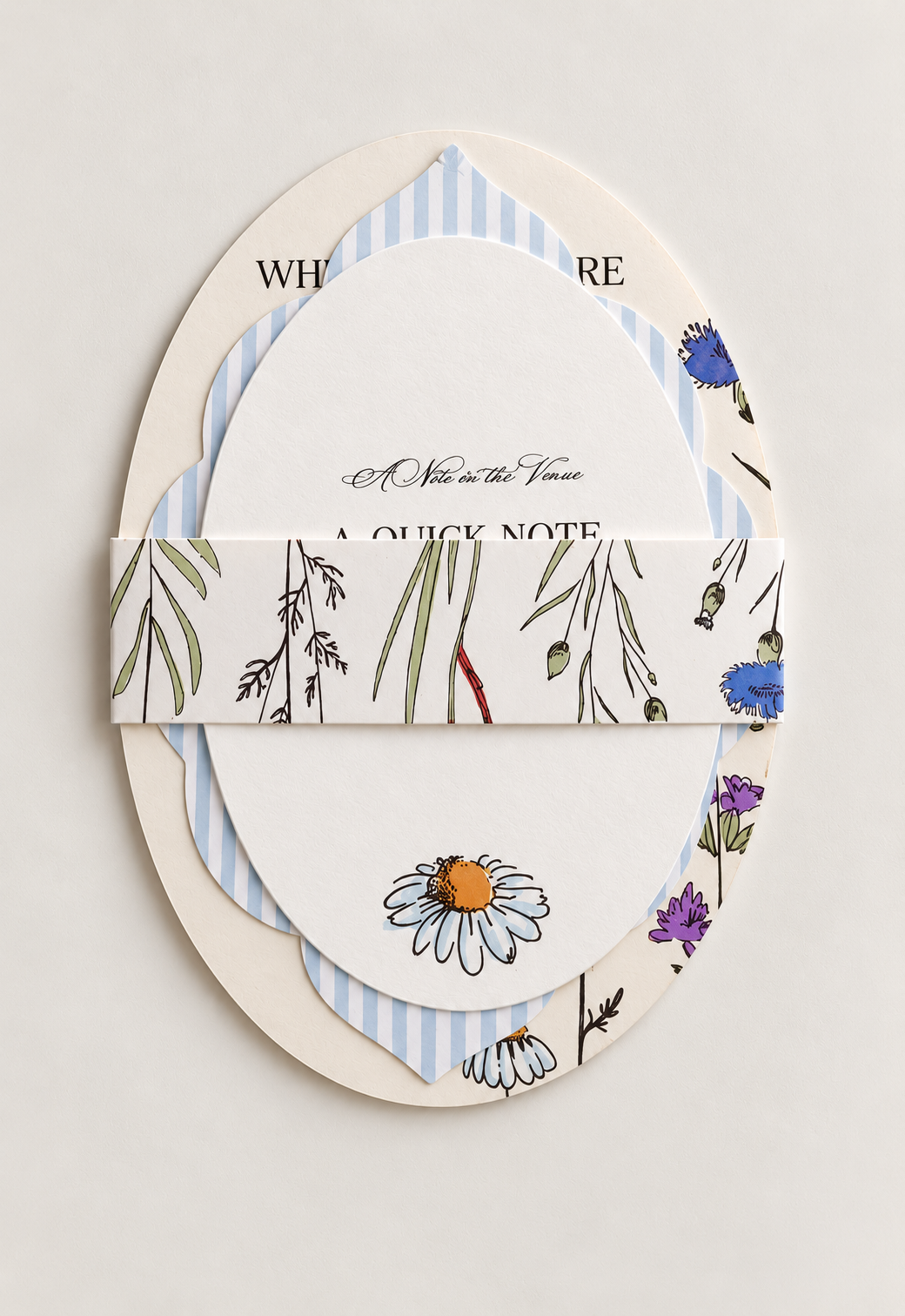 Botanical Wildflower Wedding Stationery PNG Template Bundle | Complete Print and Cut Wedding Suite - Keisha Collection