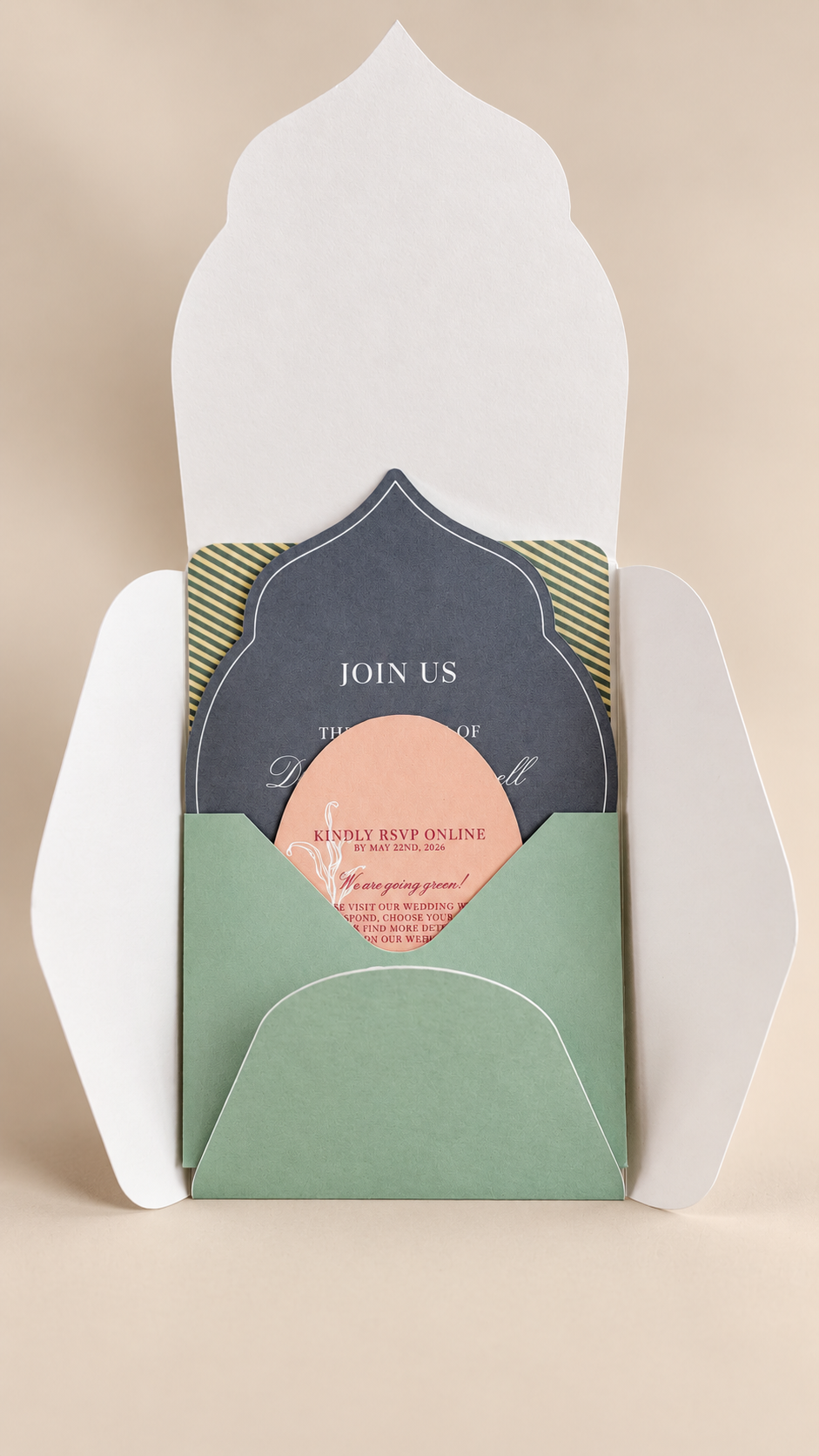 Complete Botanical Wedding Stationery Suite PNG Templates | Invitation, Signage, Menu, Place Cards, Program & More - Isabel Collection