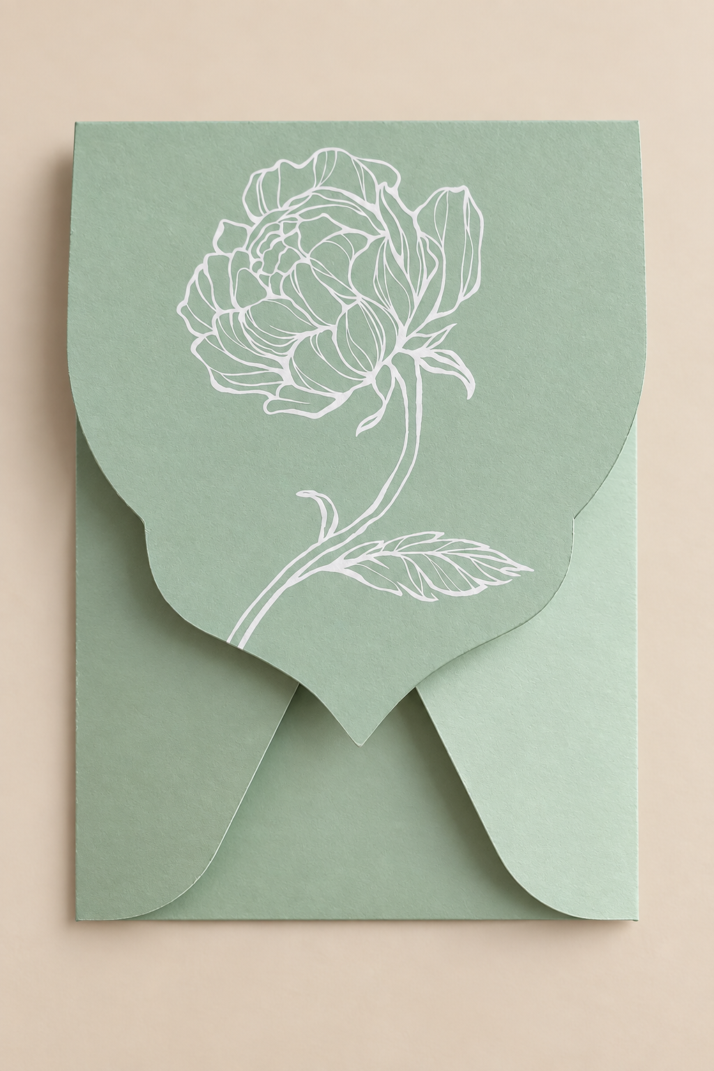 Botanical 4-Piece Wedding Invitation Suite PNG Template | Print and Cut Wedding Invitation, Pocket & Wrap - Isabel Collection