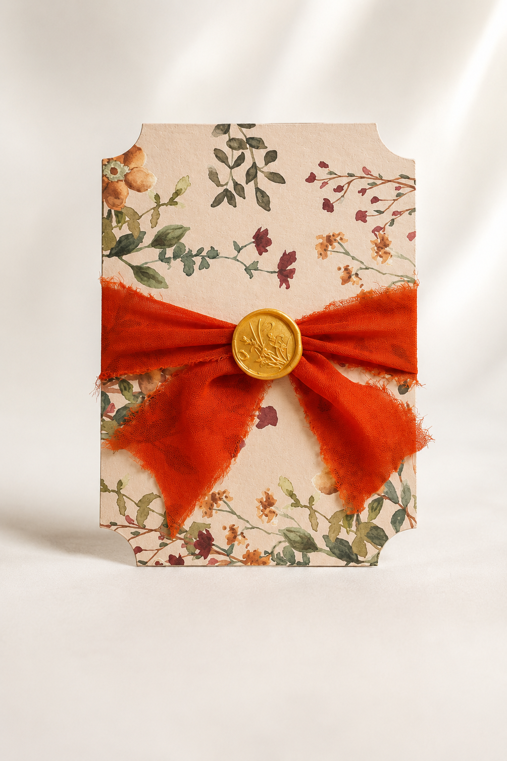 Floral Stacked Wedding Invitation PNG Templates | Print-and-Cut 3-Piece Invitation Suite - Blythe Collection