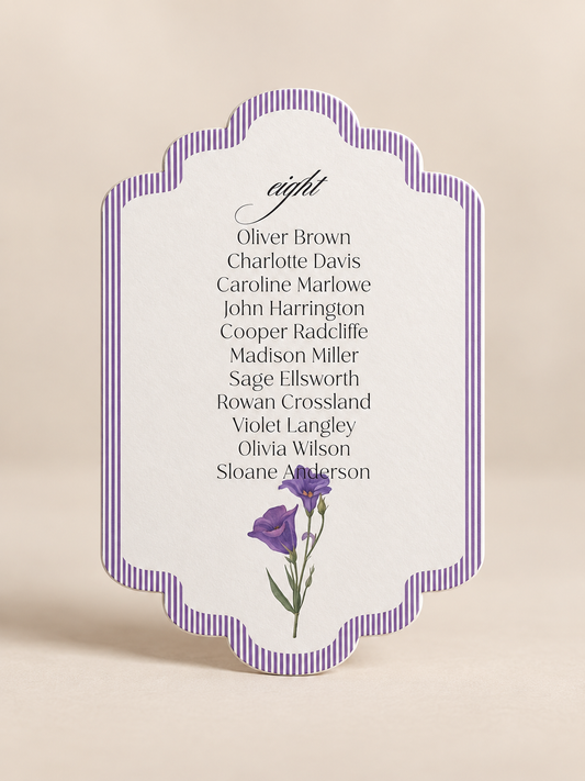 Set of 3 Wedding Seating Signage PNG Templates | Floral Print Then Cut Table Assignment Signs - Jamaica Collection