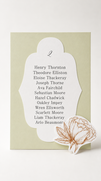 Floral Wedding Seating Chart Sign Templates | 3-Piece Print-and-Cut PNG Seating Sign Set - Catherine Collection