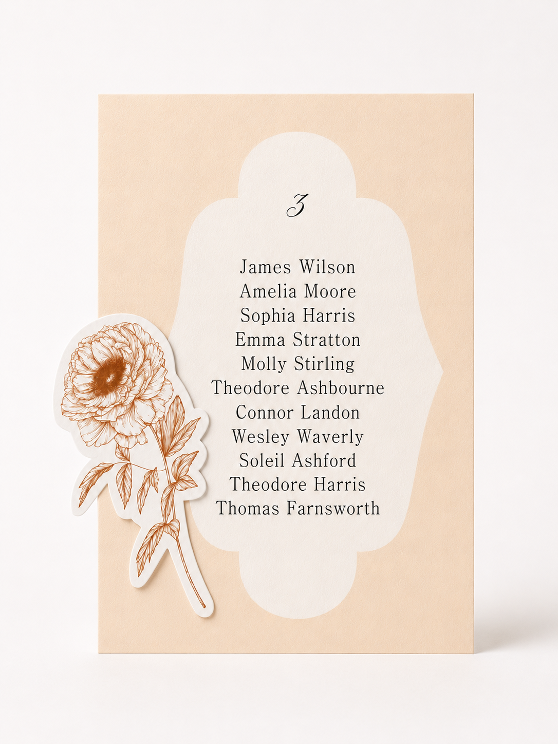 Floral Wedding Seating Chart Sign Templates | 3-Piece Print-and-Cut PNG Seating Sign Set - Catherine Collection