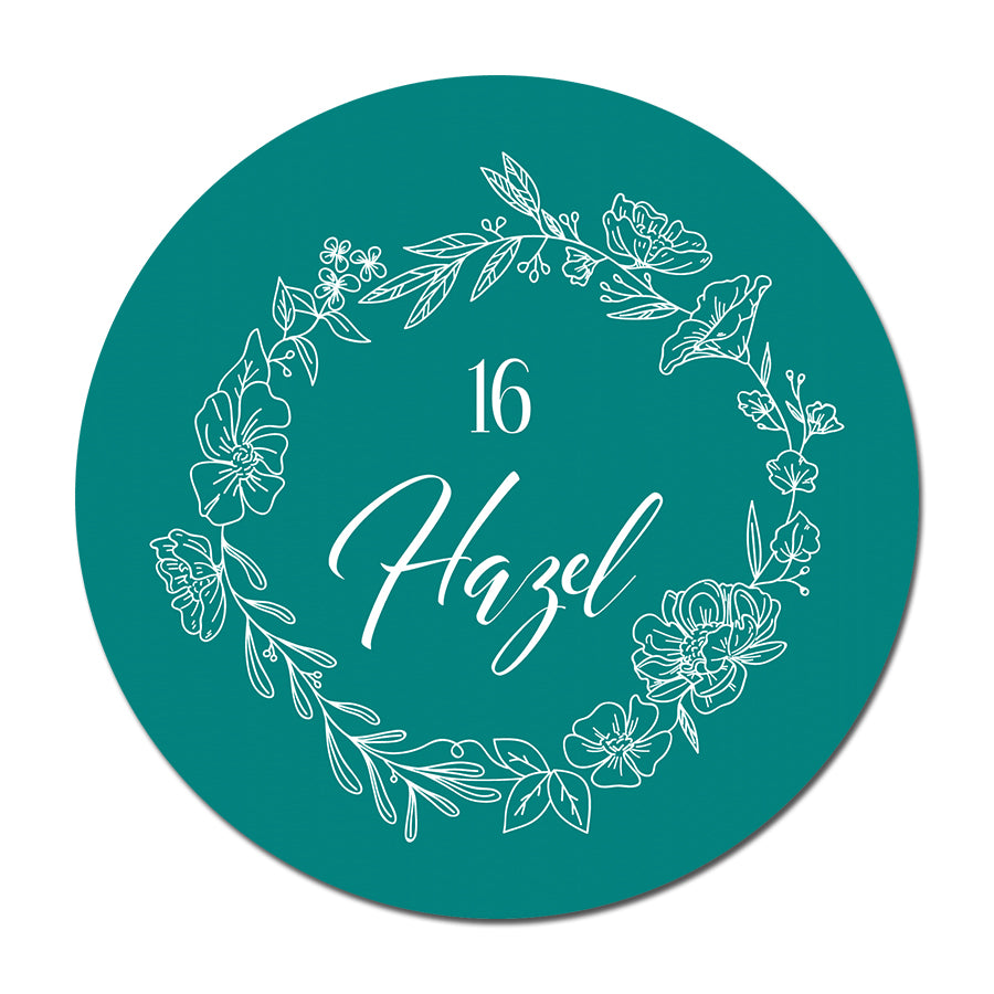 Personalized Wedding Place Cards | Semi-Custom White Ink Print | Signature Design 110