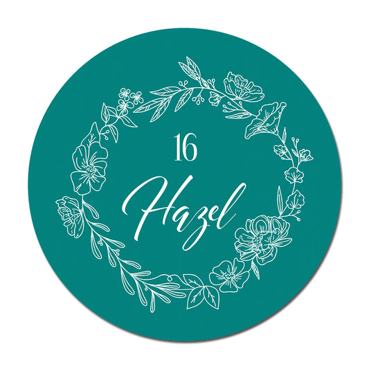 Personalized Wedding Place Cards | Semi-Custom White Ink Print | Signature Design 110