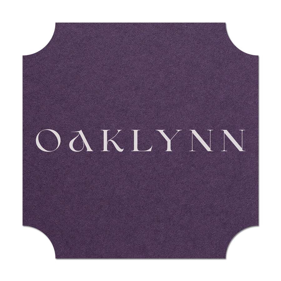 Personalized Wedding Place Cards | Fully Custom White Ink Print | Signature Shape 10