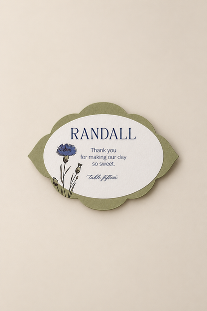 Botanical Wedding Labels & Mini Signage PNG Templates Set of 3 | Print and Cut Floral Labels - Keisha Collection
