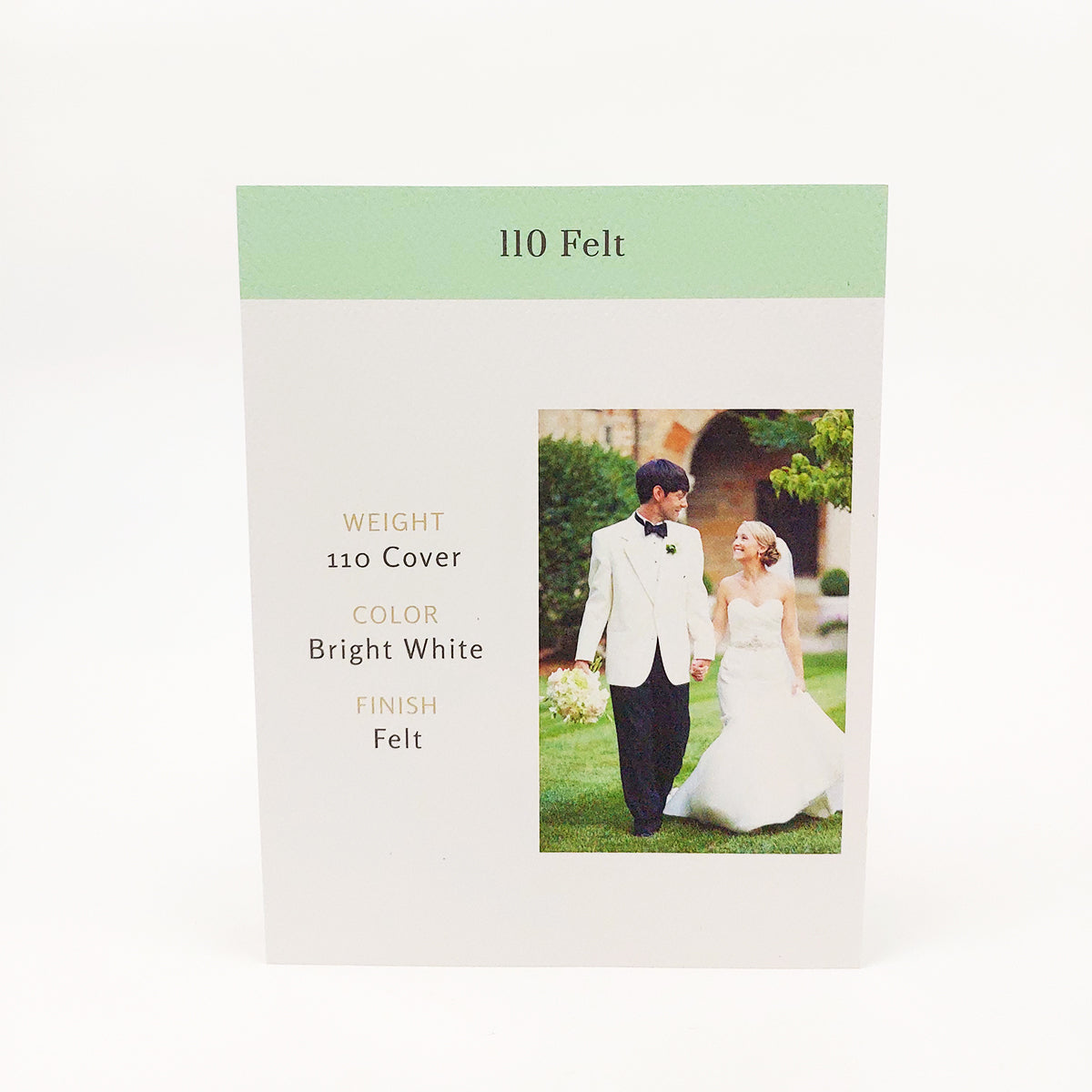 Standard Print 110lb Flat Card - Square Shape