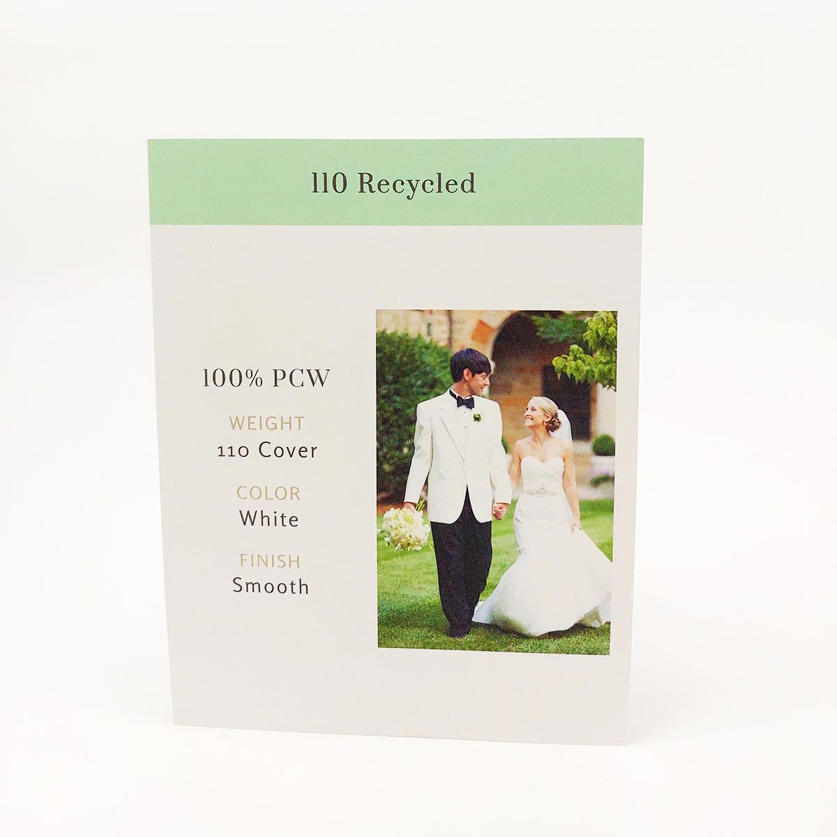 Standard Print 110lb Flat Card - Square Shape