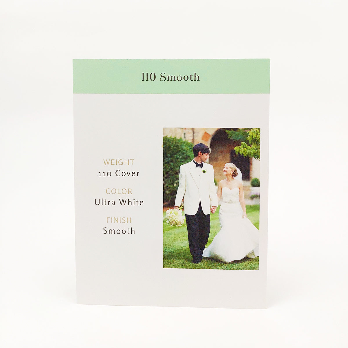 Standard Print Flat Card - Scallop Shape