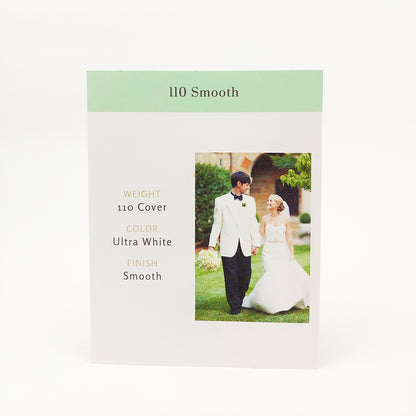 Standard Print Flat Card - Scallop Shape