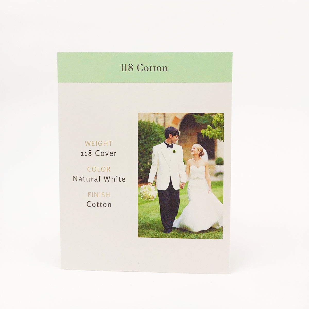 Standard Print Flat Card - Oval Shape