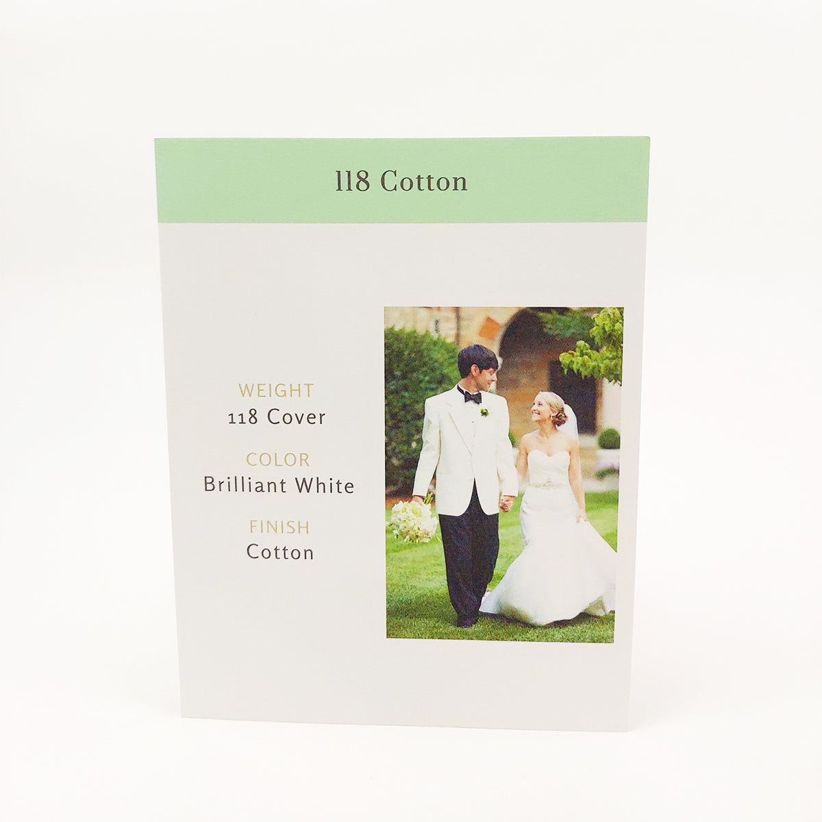 Standard Print 118lb Flat Card - Square Shape