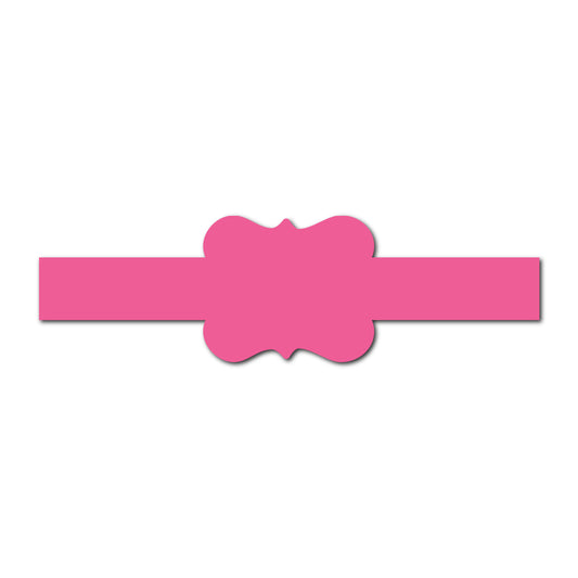 Portrait Wedding Invitation Belly Band SVG Template | Classic - Shape 11