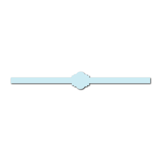 Portrait Wedding Invitation Belly Band SVG Template | Skinny - Shape 11