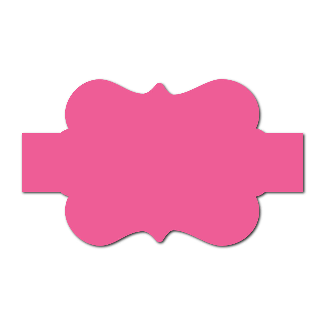 Portrait Wedding Invitation Belly Band SVG Template | Thick Buckle - Shape 11