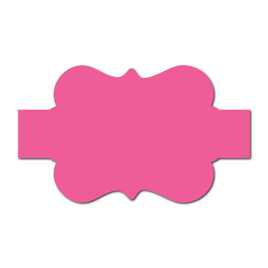 Portrait Wedding Invitation Belly Band SVG Template | Thick Buckle - Shape 11