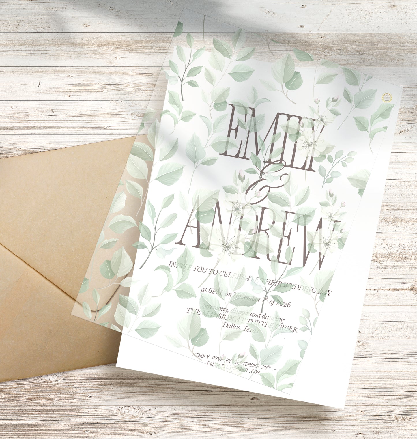 Free Garden-Inspired Vellum Overlay Template | Print-and-Cut PNG & Printable PDF - Design 11