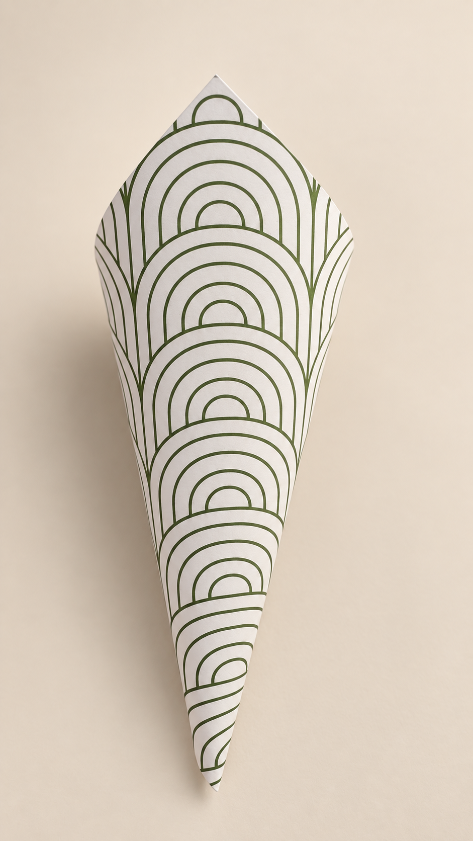 Petal Toss Cone PNG Template | Print-and-Cut Wedding Confetti Cone Template - Arabella Collection