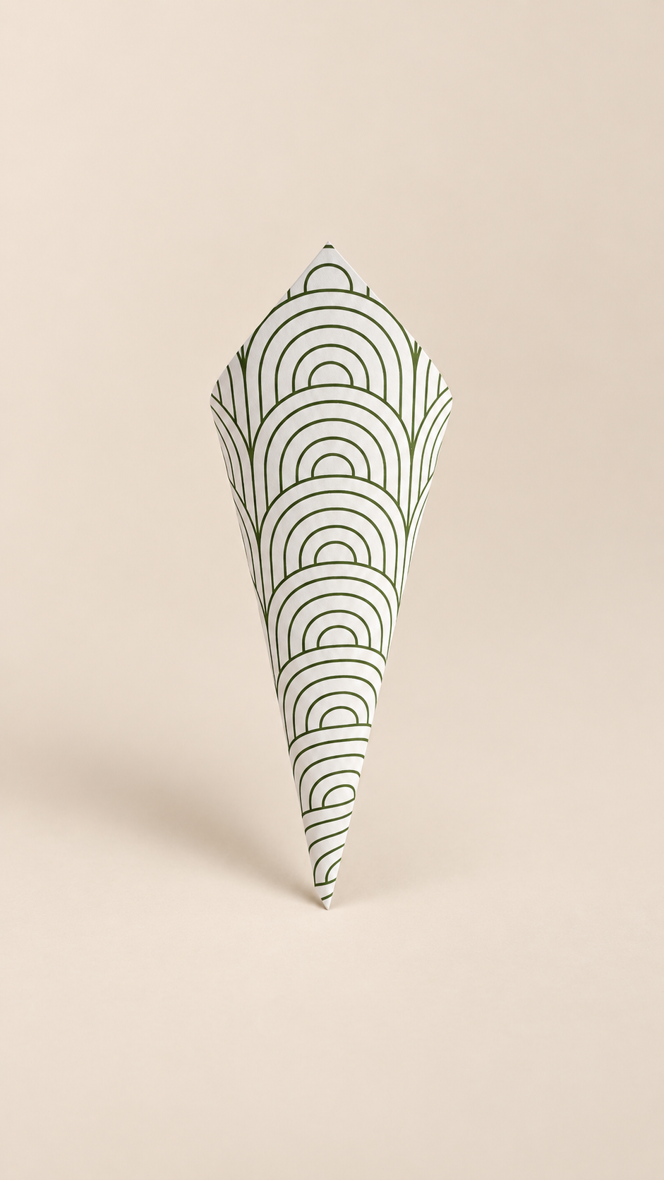 Petal Toss Cone PNG Template | Print-and-Cut Wedding Confetti Cone Template - Arabella Collection