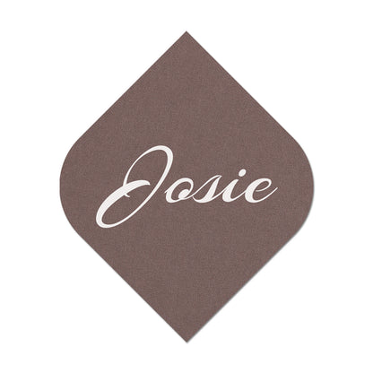 Personalized Wedding Place Cards | Fully Custom White Ink Print | Signature Shape 12