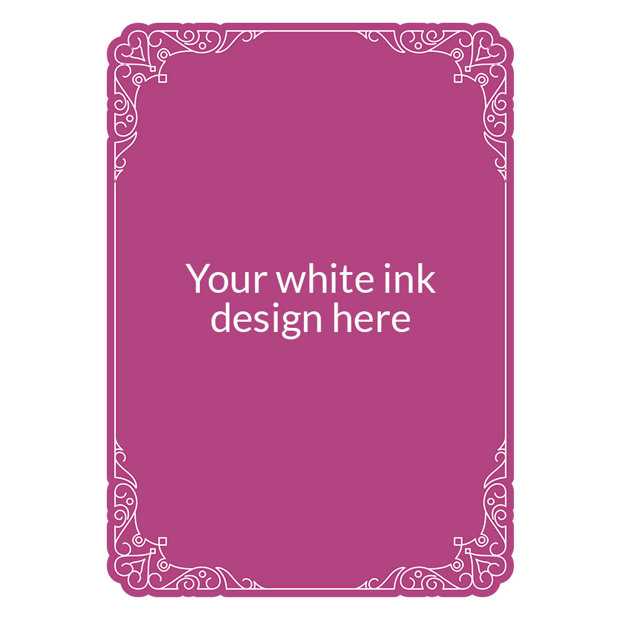 White Ink Print | Signature Design | Semi Custom Table Numbers - Design 13