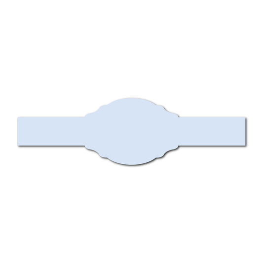 Portrait Wedding Invitation Belly Band SVG Template | Classic - Shape 14