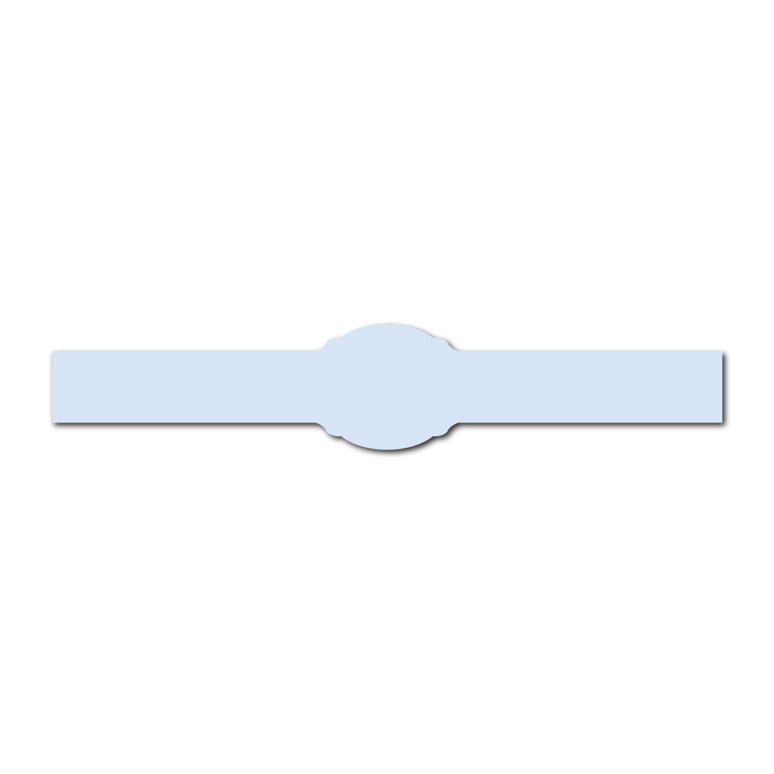 Portrait Wedding Invitation Belly Band SVG Template | Thin - Shape 14