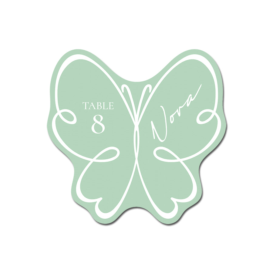 Personalized Wedding Place Cards | Semi-Custom White Ink Print | Signature Design 114