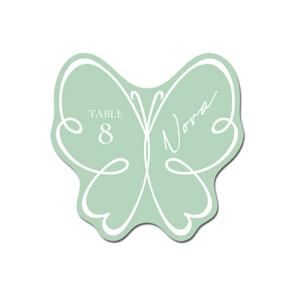 Personalized Wedding Place Cards | Semi-Custom White Ink Print | Signature Design 114