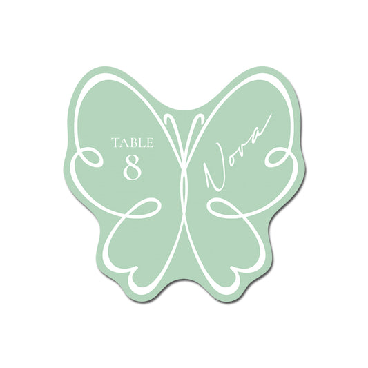 Personalized Wedding Place Cards | Semi-Custom White Ink Print | Signature Design 114