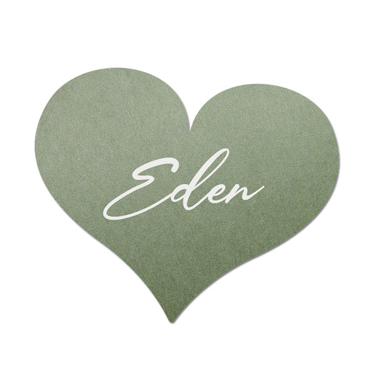 Personalized Wedding Place Cards | Fully Custom White Ink Print | Signature Shape 14